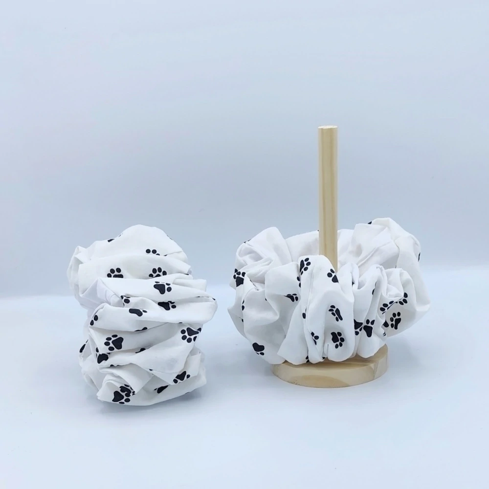 Bavlněná Scrunchie gumička tlapky XXL II.