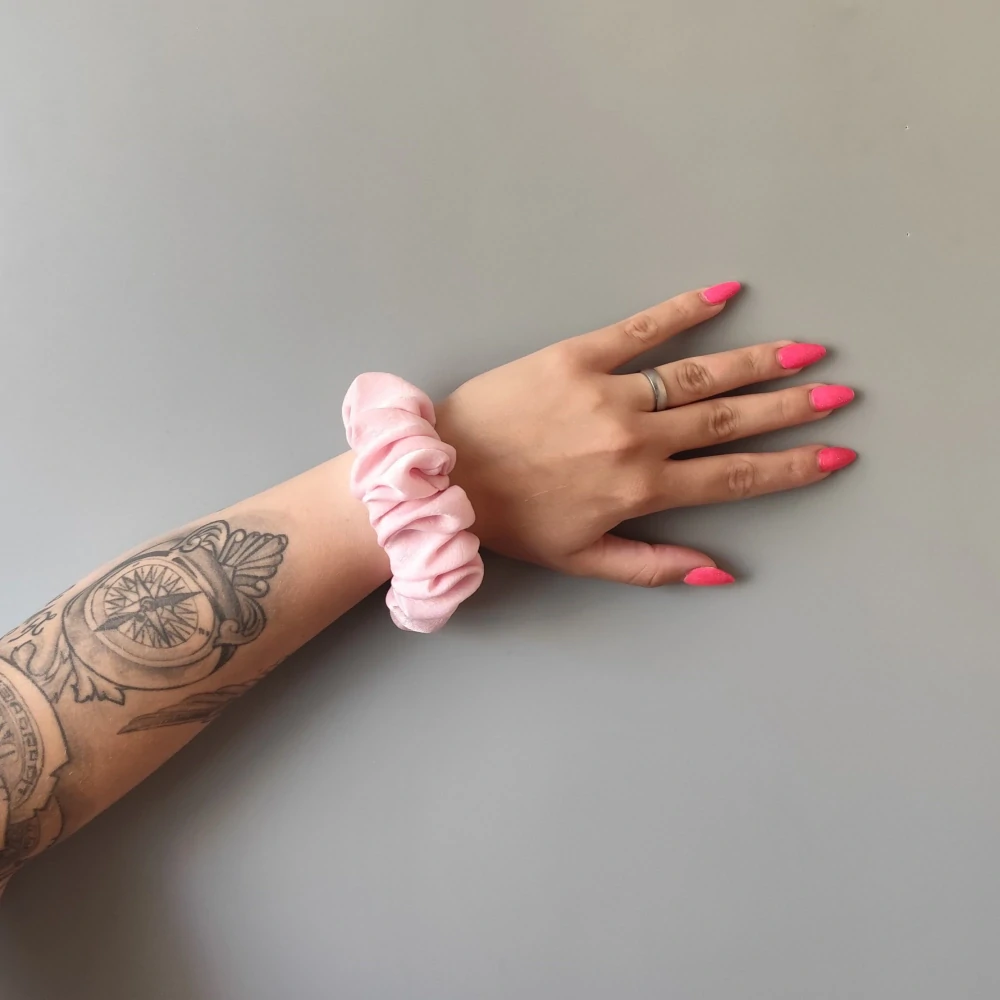 Scrunchie gumička růžová L