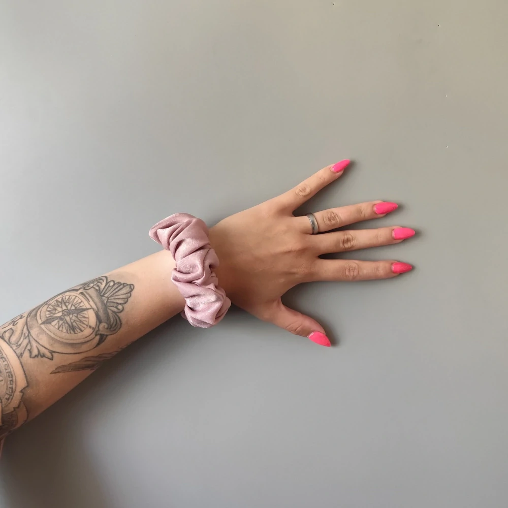 Scrunchie gumička starorůžová L