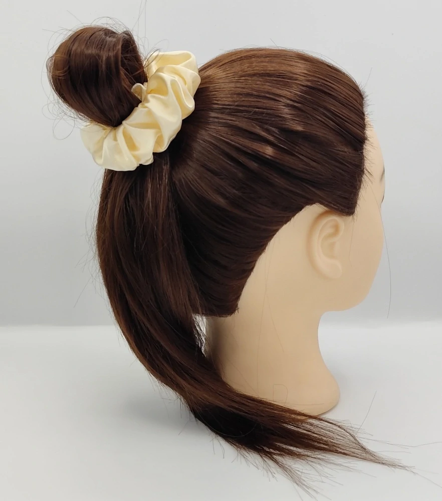 Dárková sada - 4 scrunchies L v béžové
