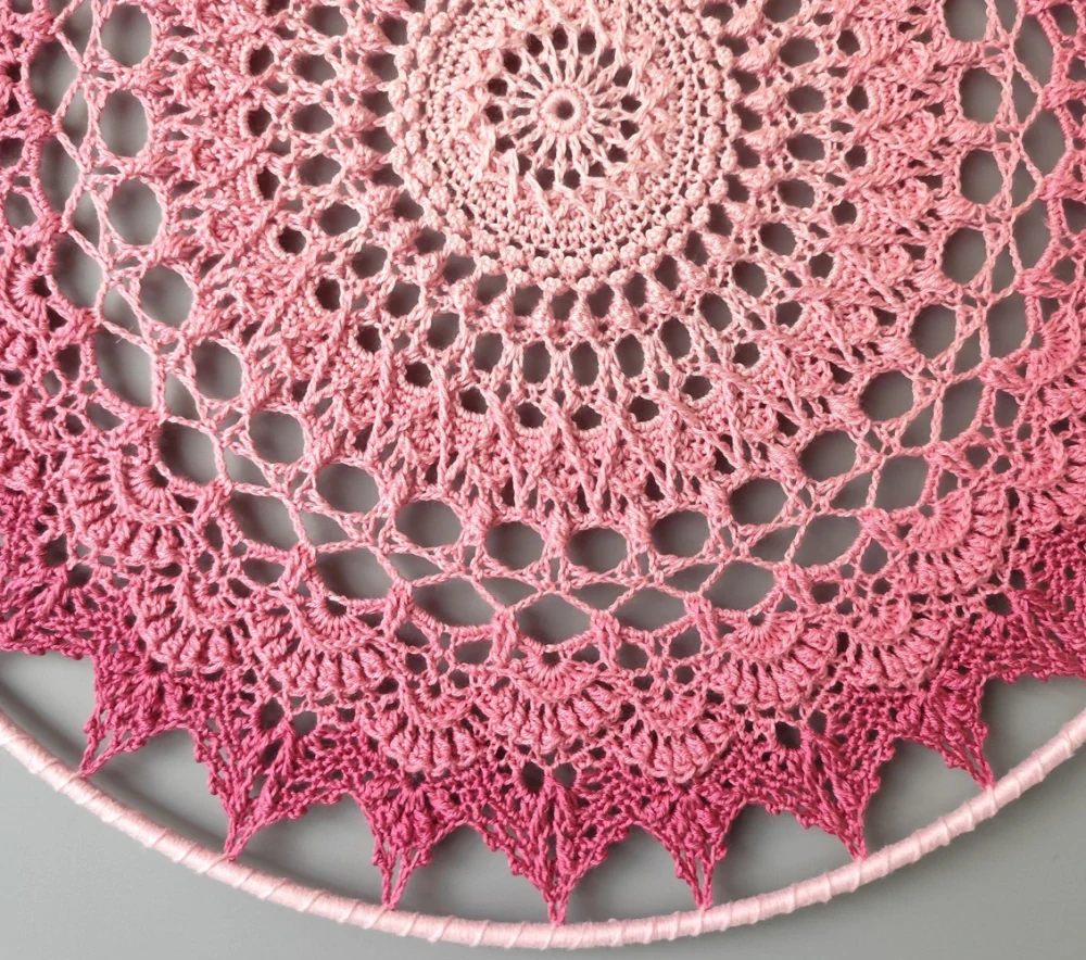 Mandala Růžová - průměr 45 cm