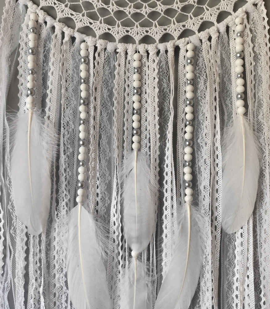 Lapač zlých snů Bílá holubice 40 x 110 cm