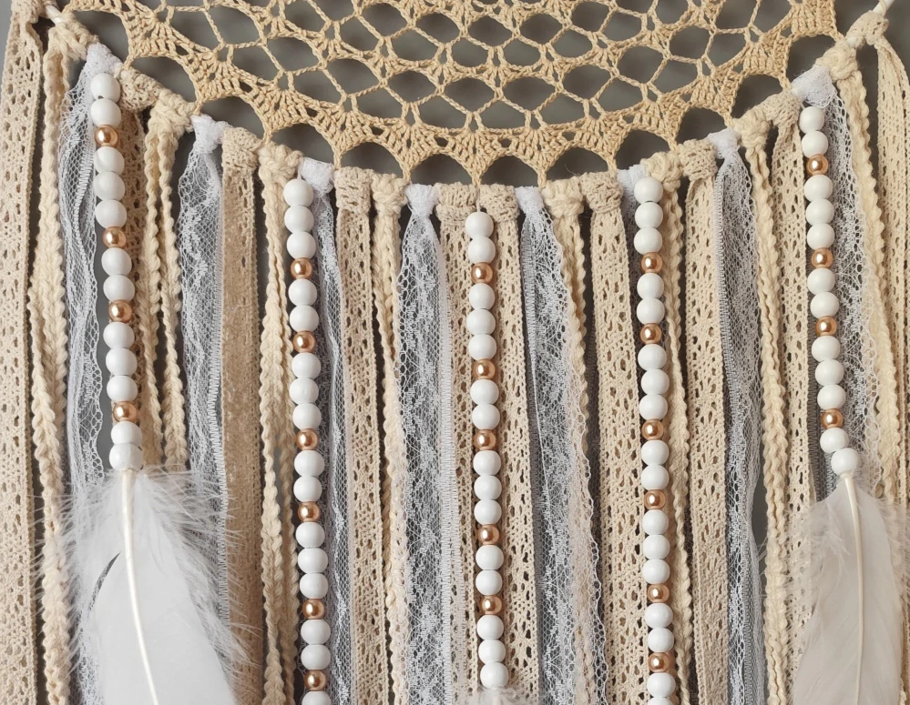 Lapač zlých snů Béžová holubice 40 x 115 cm