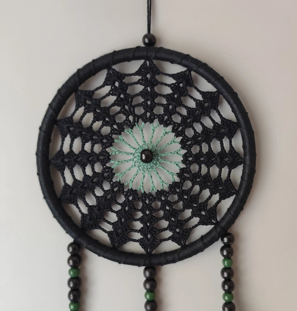 Lapač zlých snů - černý 15 x 40 cm č.2