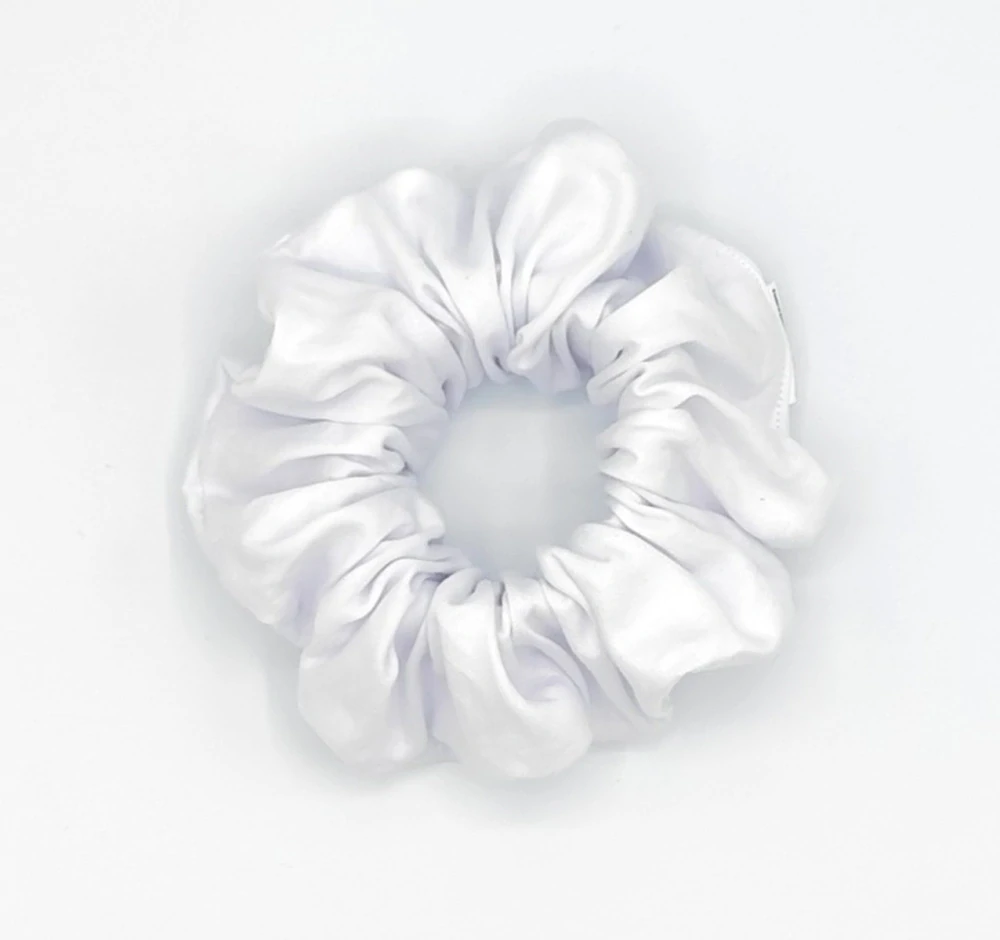Scrunchie gumička bílá XXL