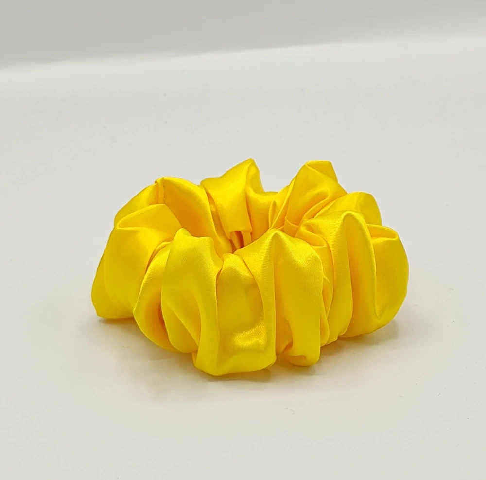 Dárková sada - 4 scrunchies L ve žluté