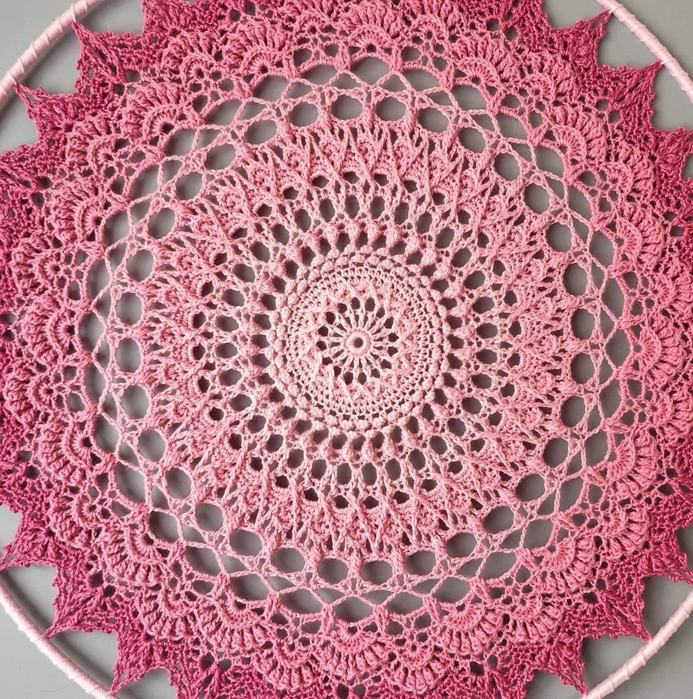 Mandala Růžová - průměr 45 cm