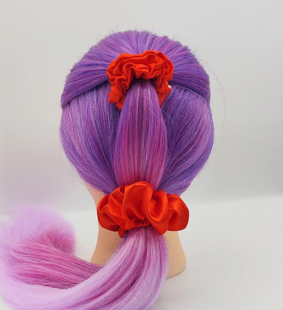 Dárková sada - 4 scrunchies L v červené