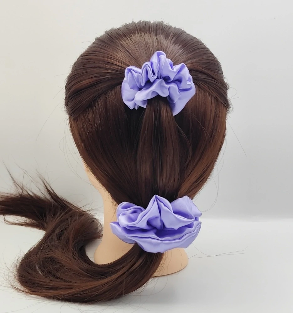 Dárková sada gumiček ve fialové II. - 6 scrunchies