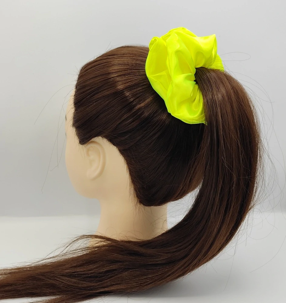 Saténová Scrunchie gumička reflexní XL