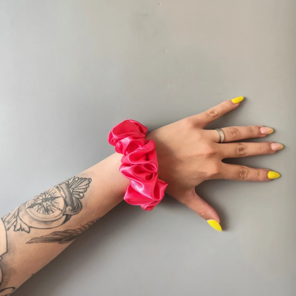 Dárková sada - 4 scrunchies L v růžové I.