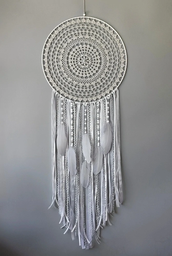 Lapač zlých snů Šedá holubice 40 x 115 cm