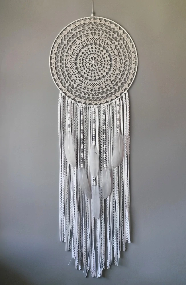 Lapač zlých snů Šedá holubice 40 x 120 cm