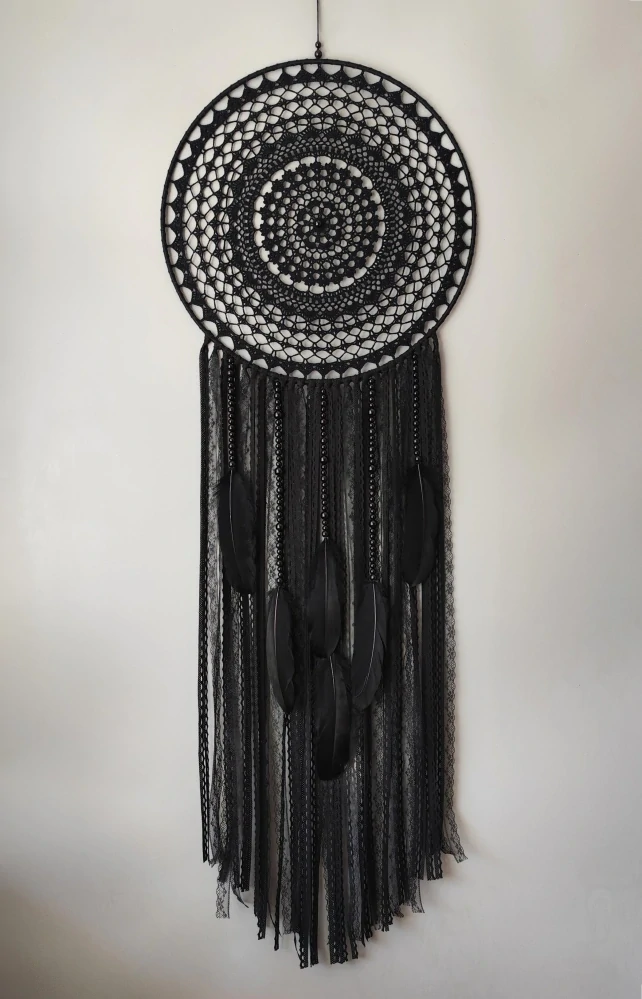 Lapač zlých snů Černá holubice 40 x 120 cm