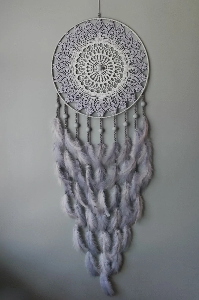 Lapač snů Stínový strážce šedý 40 x 115 cm