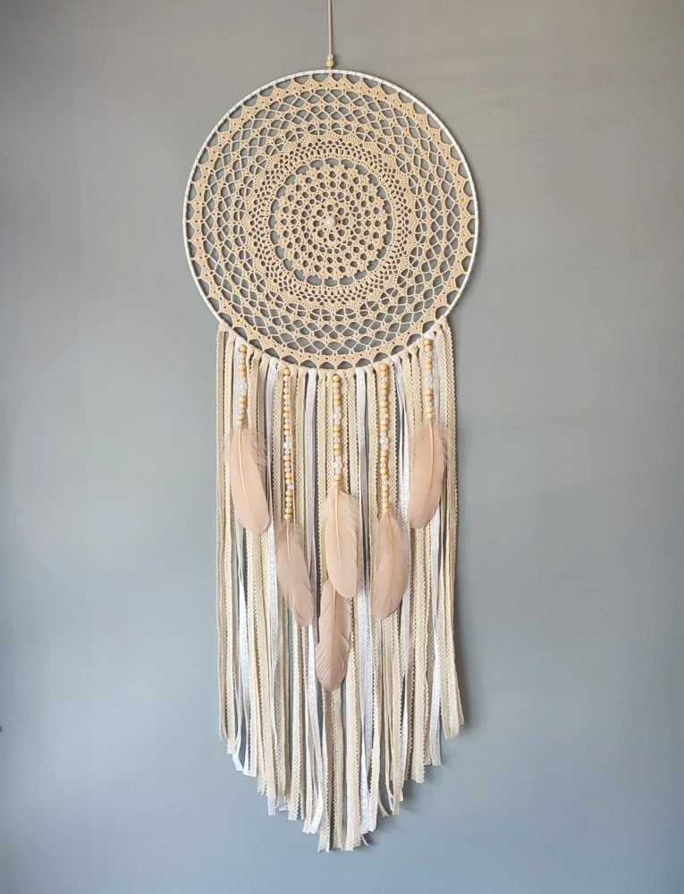 Lapač zlých snů Béžová holubice 40 x 110 cm