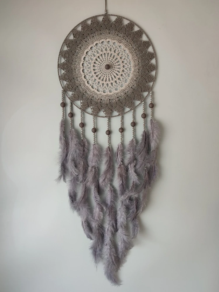 Lapač zlých snů Stínový strážce béžovo šedý 40 x 115 cm